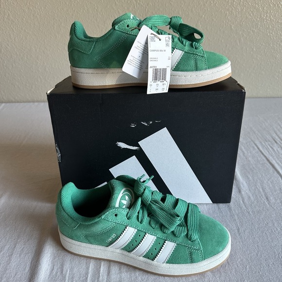 adidas Shoes - Adidas Campus 00s JI2751 Green/White, Youth Size 6, Women's Size 7, New